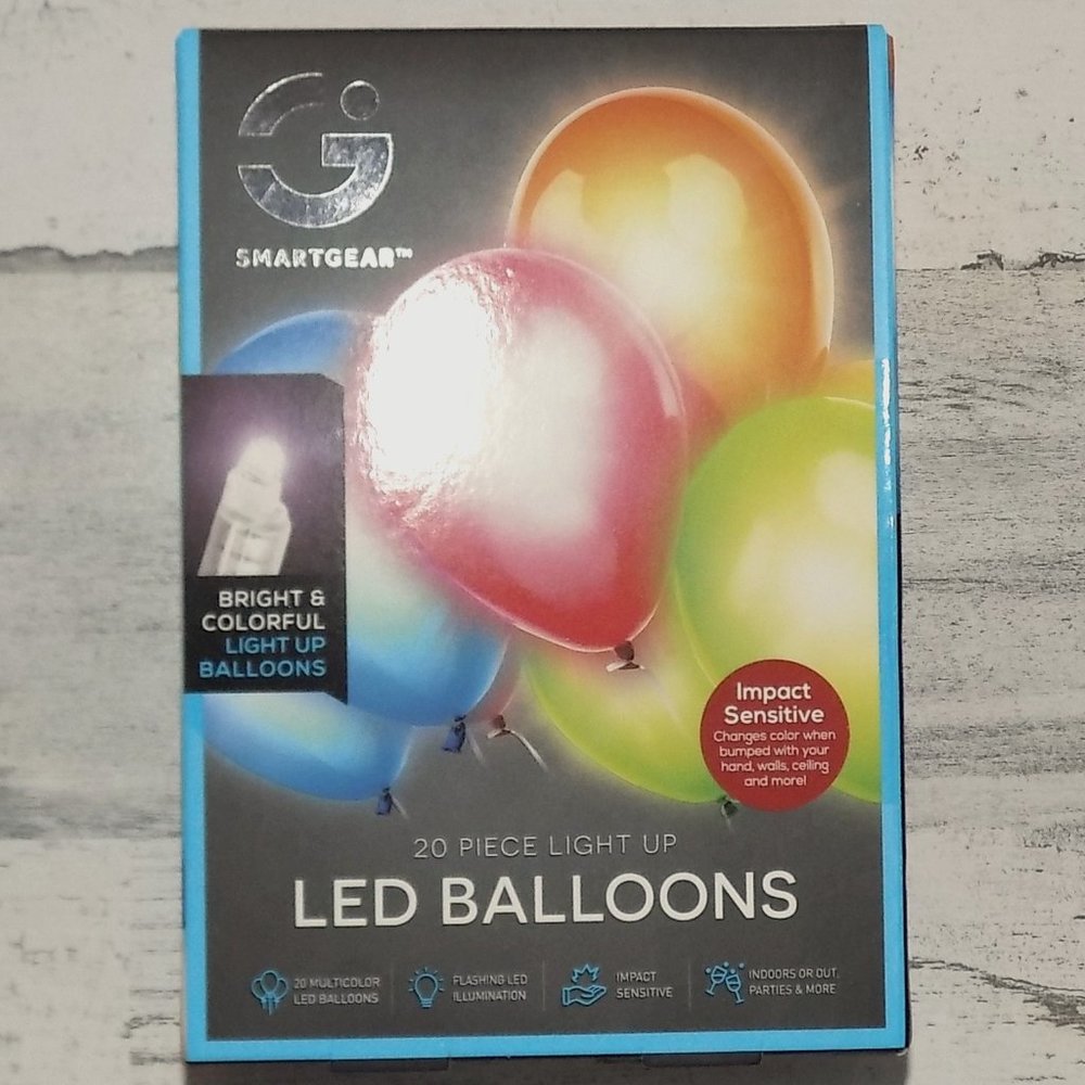 Smartgear LED 20 Balloons Light Up Multi-Colored